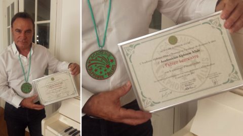 Fabien Lecœuvre nommé Académicien Alphonse Allais : photo